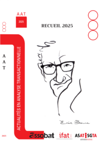 Couverture recueil AAT 2025